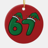 Six-Seven Christmas Ornament セラミックオーナメント (正面)