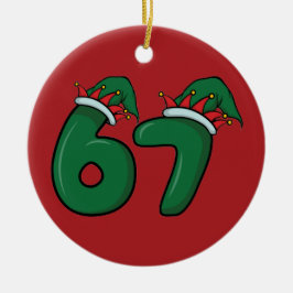 Six-Seven Christmas Ornament セラミックオーナメント