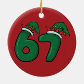 Six-Seven Christmas Ornament セラミックオーナメント (裏面)