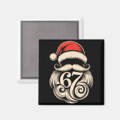 Six Seven Christmas Santa Meme 6 7 Holiday Humor D マグネット (正面/裏面)