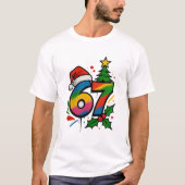 Six Seven Christmas Shirt, Viral 6 7 Meme Tee Tシャツ (正面)
