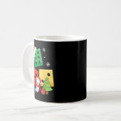 Six Seven Christmas Three Dice Santa Hat 67 Meme  コーヒーマグカップ (正面左)