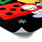 Six Seven Christmas Three Dice Santa Hat 67 Meme  ポスター (角)