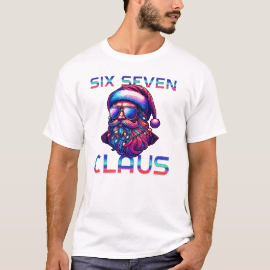  SIX SEVEN CLAUS Neon Retro Santa Tee Tシャツ (正面)