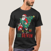 Six Seven Cool Santa Christmas Tree Meme Tシャツ (正面)