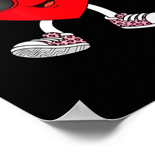 Six Seven Cute Heart 67 Meme 6 7 Valentines Day Bo ポスター (角)