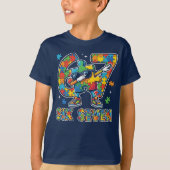 Six Seven Dabbing Autism Awareness Tシャツ (正面)