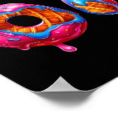 Six Seven Donut Ice Cream Drip Cool Meme Funny 67  ポスター (角)