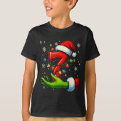 Six Seven Funny Christmas Meme Couple Matching  Tシャツ (正面)