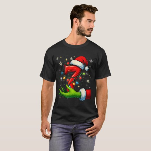Six Seven Funny Christmas Meme Couple Matching  Tシャツ (正面フル)