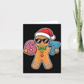 Six Seven Gingerbread 67 Funny Christmas Boys Kids カード (正面)