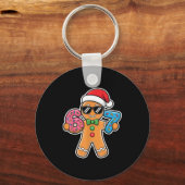 Six Seven Gingerbread 67 Funny Christmas Boys Kids キーホルダー (正面)