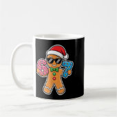 Six Seven Gingerbread 67 Funny Christmas Boys Kids コーヒーマグカップ (左)
