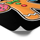 Six Seven Gingerbread 67 Funny Christmas Boys Kids ポスター (角)