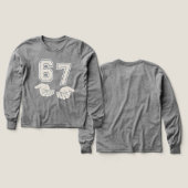  Six Seven hand gesture Viral Internet Meme (デザイン 正面＆背面)