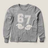  Six Seven hand gesture Viral Internet Meme (デザイン正面)