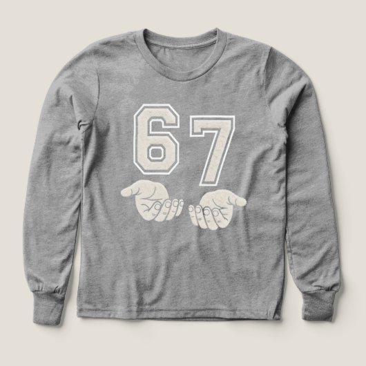  Six Seven hand gesture Viral Internet Meme (デザイン正面)