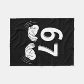 Six Seven Hands 6-7 Meme 67 Men Women  フリースブランケット (正面(横))