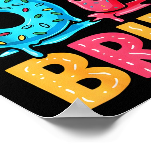 Six Seven Ice Cream Drip Cool Meme 67 Bruh Funny N ポスター (角)