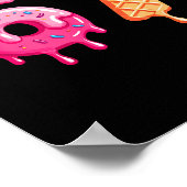 Six Seven Ice Cream Drip Cool Meme 67 Funny Number ポスター (角)