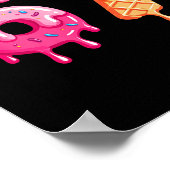 Six Seven Ice Cream Drip Cool Meme 67 Funny Number ポスター (角)