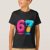Six Seven Ice Cream Drip Cool Meme 67 Funny Number Tシャツ (正面)
