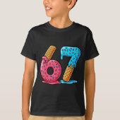 Six Seven Ice Cream Drip Cool Meme 67 Funny Number Tシャツ (正面)