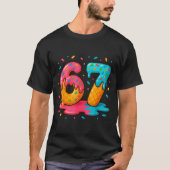 Six Seven Ice Cream Drip Cool Meme 67 Funny Number Tシャツ (正面)