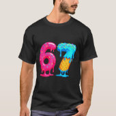 Six Seven Ice Cream Drip Cool Meme 67 Funny Number Tシャツ (正面)