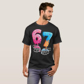 Six Seven Ice Cream Drip Cool Meme 67 Funny Number Tシャツ (正面フル)