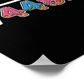 Six Seven Ice Cream Drip Cool Meme 67 Funny Square ポスター (角)