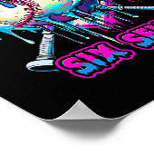 Six Seven Ice Cream Drip Gen Alpha Slang 6 7 Trend ポスター (角)