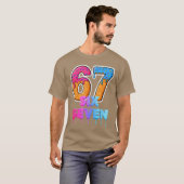 Six Seven Ice Cream Drip Gen Alpha Slang 6 7 Trend Tシャツ (正面フル)