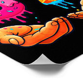 Six Seven Ice Cream Drip Kids Youth Funny 67 Hands ポスター (角)