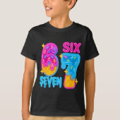 Six Seven Ice Cream Drip Meme 67 Funny Gen Alpha S Tシャツ (正面)