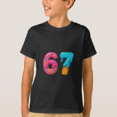 Six Seven Ice Cream Drip Meme 67 Sport Funny Trend Tシャツ (正面)