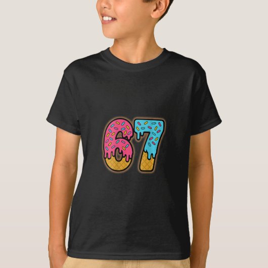 Six Seven Ice Cream Drip Sport 67 Fun Mason Meme ( Tシャツ (正面)