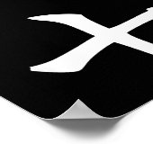 Six Seven In Japanese Kanji 6 Roku 7 Nana  ポスター (角)