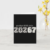 Six Seven Kids New Years Goodbye 2026 Hello 67 Num カード (黄色い花)