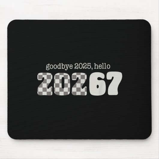 Six Seven Kids New Years Goodbye 2026 Hello 67 Num マウスパッド (正面)