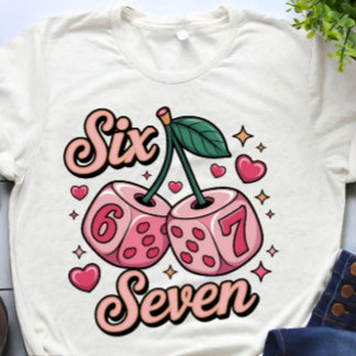 Six Seven Love Dice Valentines Day Women's T-shirt Tシャツ