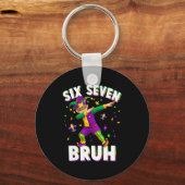 Six Seven Mardi Gras Jester 67 Meme Carnival 6 7 K キーホルダー (正面)