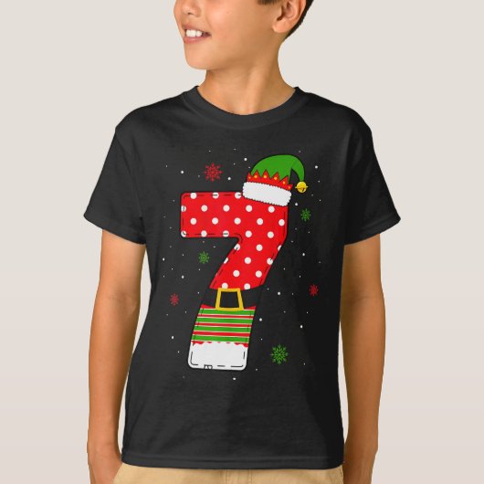 Six Seven Matching 67 Christmas Elf Hat Meme Gen A Tシャツ (正面)