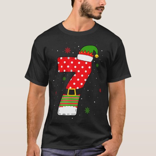 Six Seven Matching 67 Christmas Elf Hat Meme Gen A Tシャツ (正面)