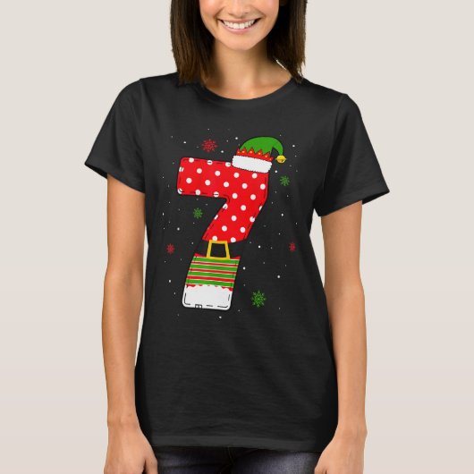 Six Seven Matching 67 Christmas Elf Hat Meme Gen A Tシャツ (正面)
