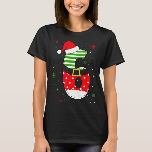 Six Seven Matching 67 Christmas Santa Hat Meme Gen Tシャツ (正面)