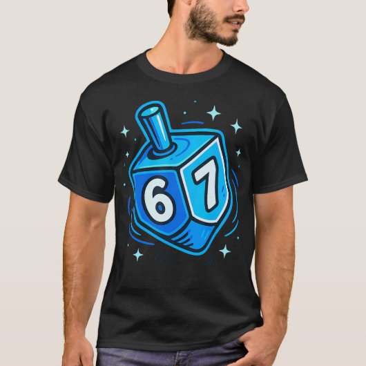 Six Seven Meme ハヌカ Tシャツ (正面)