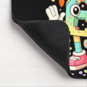 Six seven meme 67 brainrot funny easter bunny men マウスパッド (コーナー)