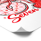 Six Seven Meme 67 Coquette Bow Valentines Women Gi ポスター (角)