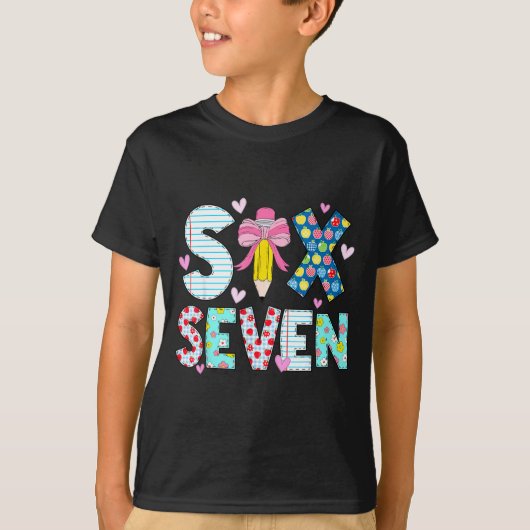 Six Seven Meme 67 Teacher Women Students Kids 6-7  Tシャツ (正面)